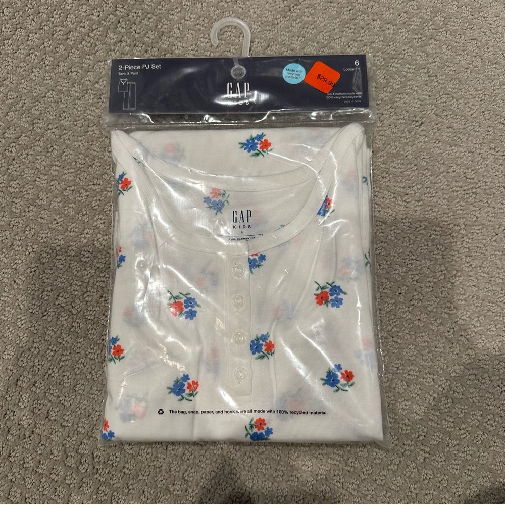 Gap Girls’ Tank and Pant Pajama Set